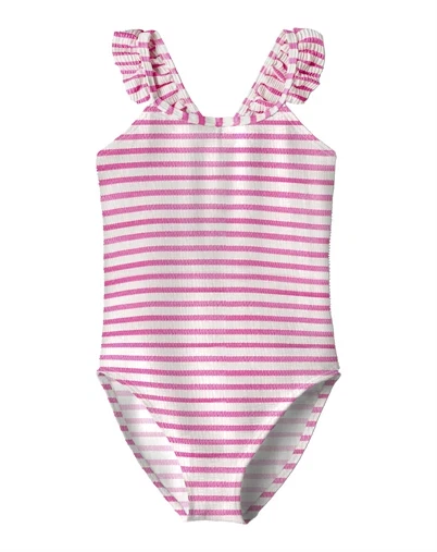 Name It - NKFZippa Badedragt - Knockout Pink